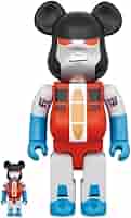MEDICOM TOY - BE@RBRICKトランスフォーマーSTARSCREAM 100％ &amp; 400％ MEDICOM TOY BE@RBRICK TRANSFORMERS STARSCREAM 100％ & 400